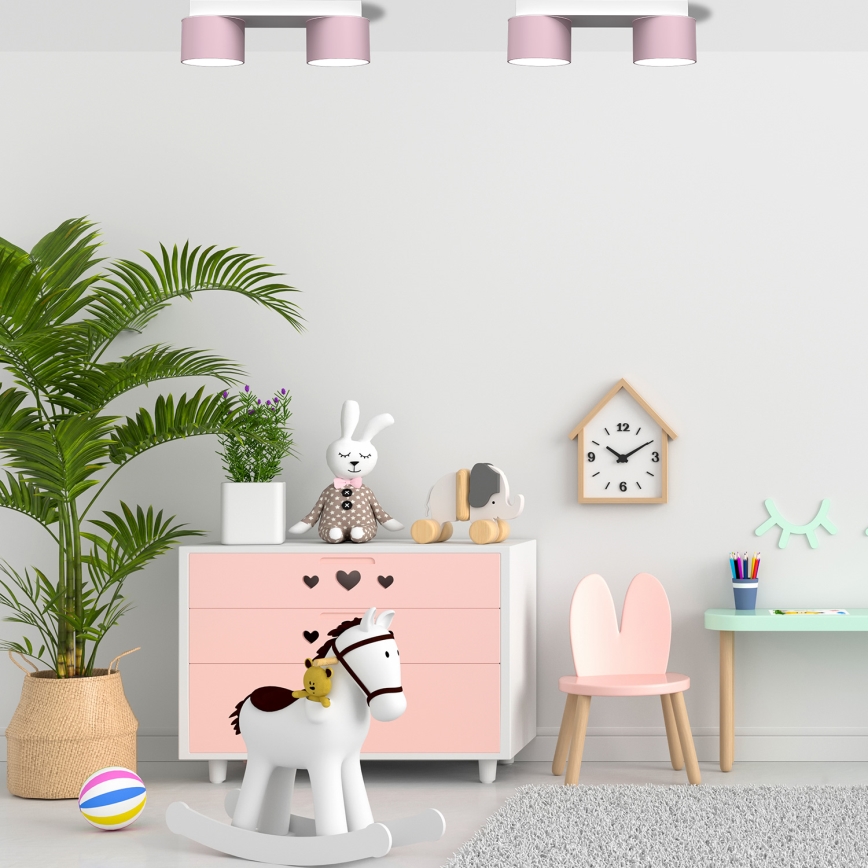 Mennyezeti lámpa DIXIE 2xGX53/11W/230V rózsaszín