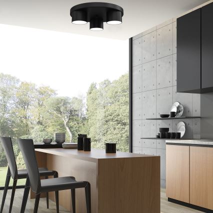 Mennyezeti lámpa DIXIE 3xGX53/11W/230V fekete