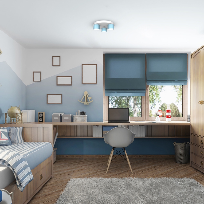 Mennyezeti lámpa DIXIE 3xGX53/11W/230V kék