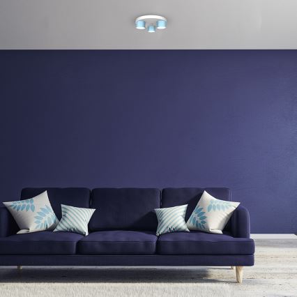 Mennyezeti lámpa DIXIE 3xGX53/11W/230V kék