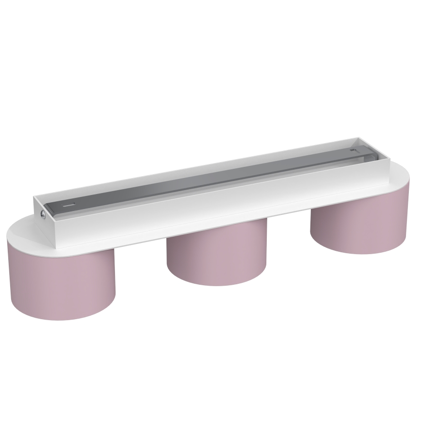 Mennyezeti lámpa DIXIE 3xGX53/11W/230V rózsaszín