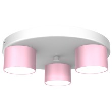 Mennyezeti lámpa DIXIE 3xGX53/11W/230V rózsaszín