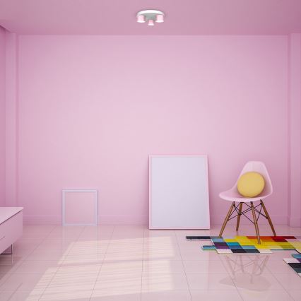 Mennyezeti lámpa DIXIE 3xGX53/11W/230V rózsaszín