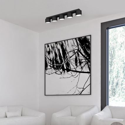 Mennyezeti lámpa DIXIE 5xGX53/11W/230V fekete