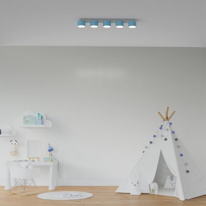 Mennyezeti lámpa DIXIE 5xGX53/11W/230V kék