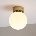 Mennyezeti lámpa ELIAS 1xE14/5W/230V átm. 13 cm arany/fehér