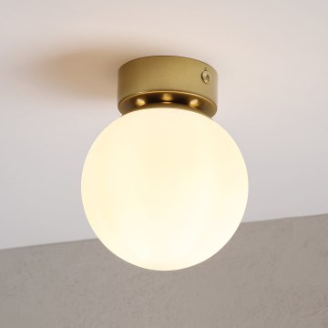 Mennyezeti lámpa ELIAS 1xE14/5W/230V átm. 13 cm arany/fehér