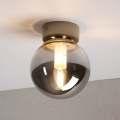 Mennyezeti lámpa ELIAS 1xE14/5W/230V átm. 13 cm bézs/füstszürke