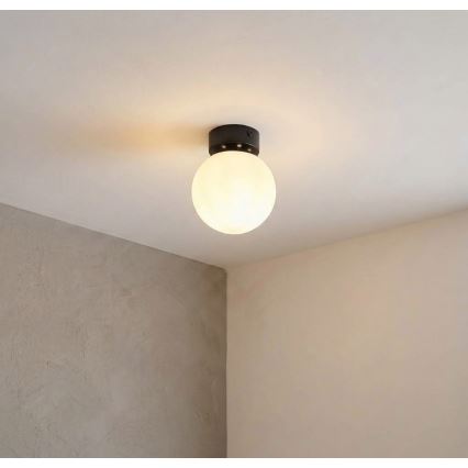Mennyezeti lámpa ELIAS 1xE14/5W/230V átm. 13 cm fekete/fehér