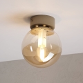 Mennyezeti lámpa ELIAS 1xE14/5W/230V Ø 13 cm bézs/füstös bézs