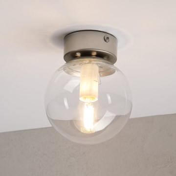 Mennyezeti lámpa ELIAS 1xE14/5W/230V Ø 13 cm matt króm/tiszta