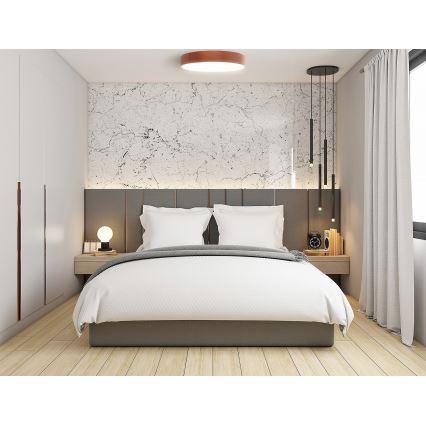 Mennyezeti lámpa érzékelővel CLEO 4xE27/24W/230V á. 50 cm réz