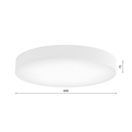 Mennyezeti lámpatest mozgás- és alkonyatérzékelővel CLEO 5xE27/24W/230V, átmérő 60 cm, fehér