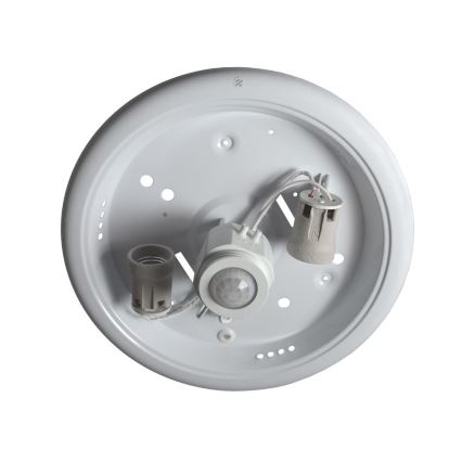 Mennyezeti lámpa érzékelővel PLAFON 2xE27/80W/230V