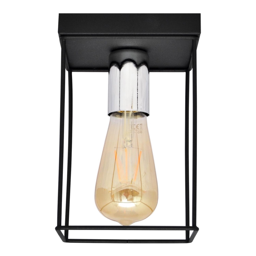 Mennyezeti lámpa FINN 1xE27/15W/230V fekete/fényezett króm