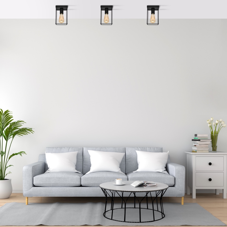 Mennyezeti lámpa FINN 1xE27/15W/230V fekete