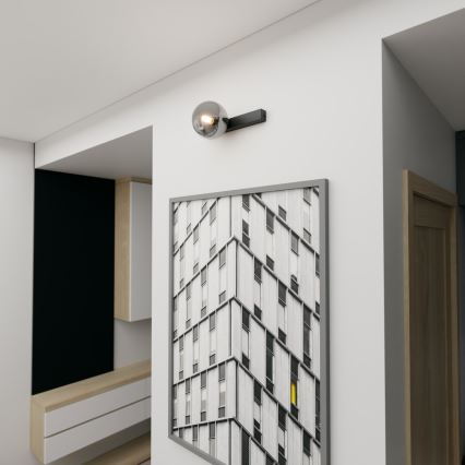 Mennyezeti lámpa FIT 1xE14/10W/230V fekete/szürke