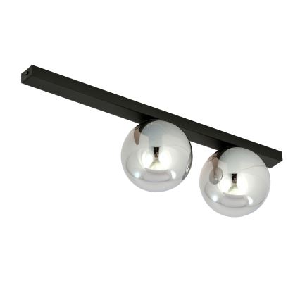 Mennyezeti lámpa FIT 2xE14/10W/230V fekete/szürke
