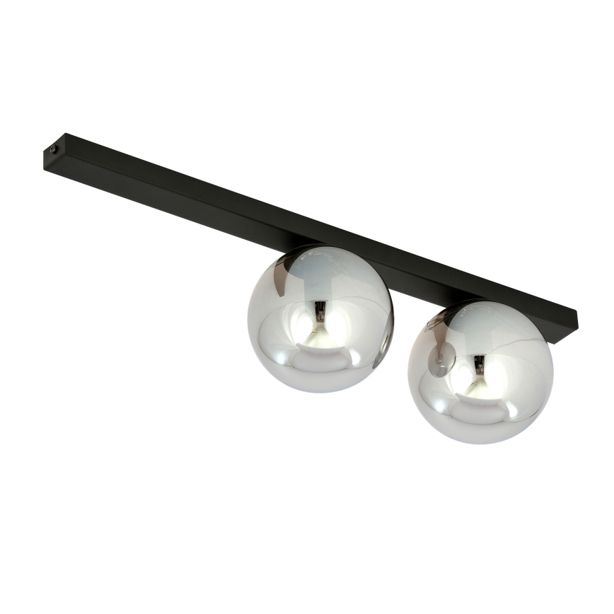 Mennyezeti lámpa FIT 2xE14/10W/230V fekete/szürke