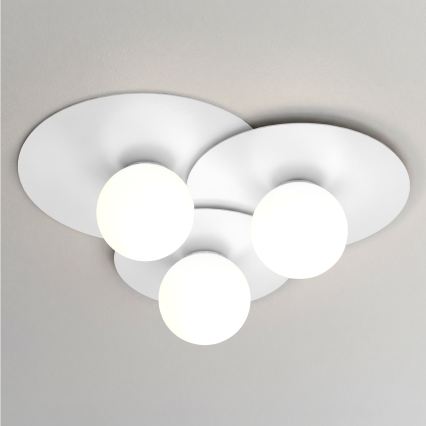 Mennyezeti lámpa FLAT 3xE27/15W/230V 55x60 cm fehér