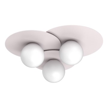 Mennyezeti lámpa FLAT 3xE27/15W/230V 55x60 cm krémszínű