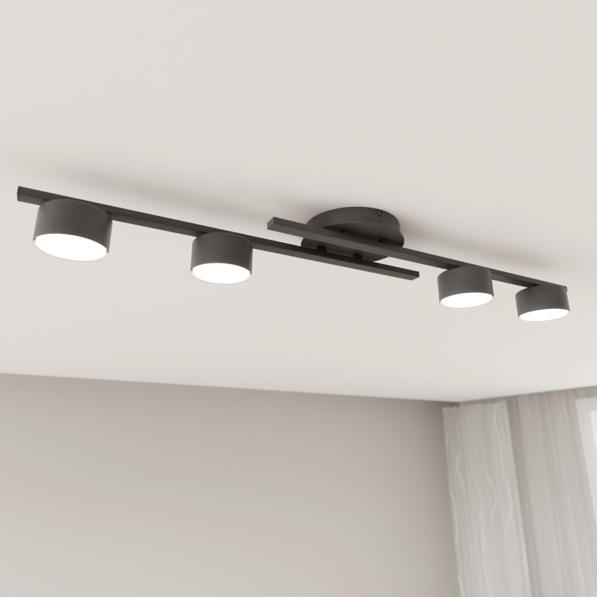 Mennyezeti lámpa FRAGMENT 4xGX53/12W/230V fekete