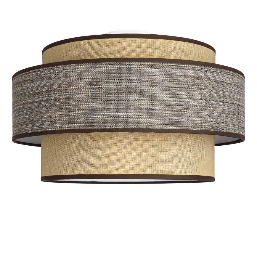 Mennyezeti lámpa GRACE 1xE27/60W/230V átm. 40 cm bézs/barna