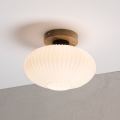 Mennyezeti lámpa HARMA WOOD 1xE27/15W/230V tölgy/fehér Ø 25 cm