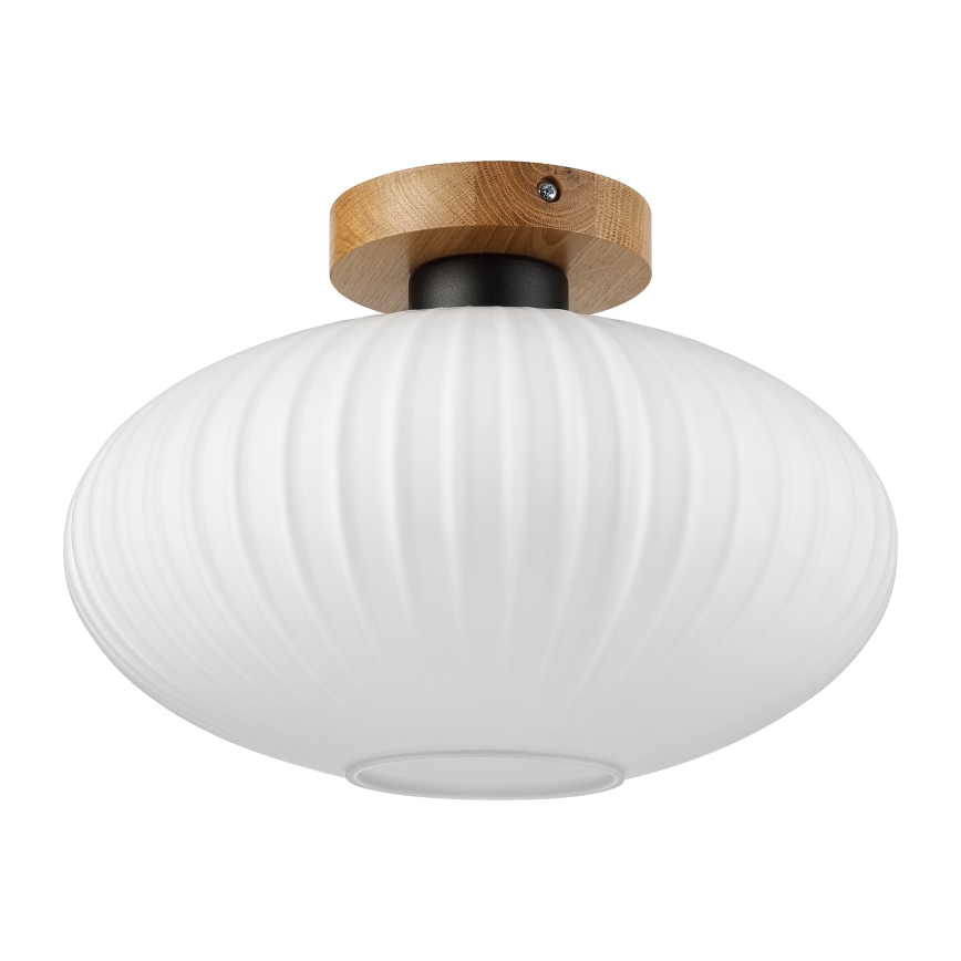 Mennyezeti lámpa HARMA WOOD 1xE27/15W/230V tölgy/fehér Ø 30 cm