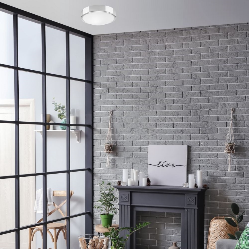 Mennyezeti lámpa JONAS 1xE27/60W/230V á. 26 cm fényes króm