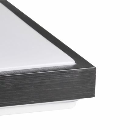 Mennyezeti lámpa KAZIMIERZ 2xE27/20W/230V 29,5x29,5 cm fekete