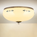Mennyezeti lámpa LANDHAUS 3xE27/60W/230V Ø 35 cm bronz/bézs/kék
