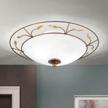 Mennyezeti lámpa LUCA 2xE14/40W/230V átm. 40 cm bronz/patinás