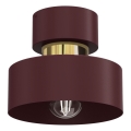 Mennyezeti lámpa MARTI 1xE27/15W/230V átm. 20,5 cm bordó/arany