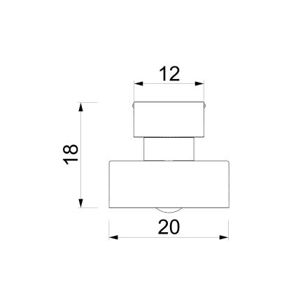Mennyezeti lámpa MARTI 1xE27/15W/230V átm. 20,5 cm bordó/arany