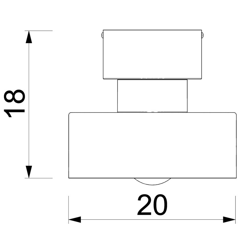 Mennyezeti lámpa MARTI 1xE27/15W/230V fehér/fényezett króm