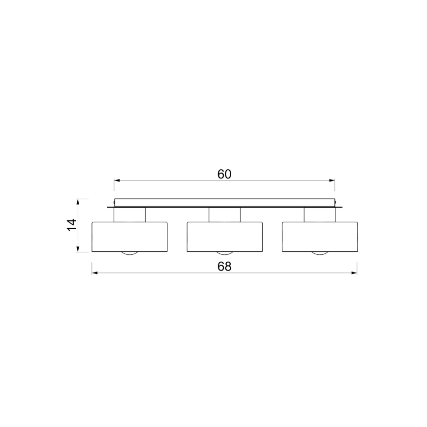 Mennyezeti lámpa MARTI 3xE27/15W/230V 68x20,5 cm bordó/arany