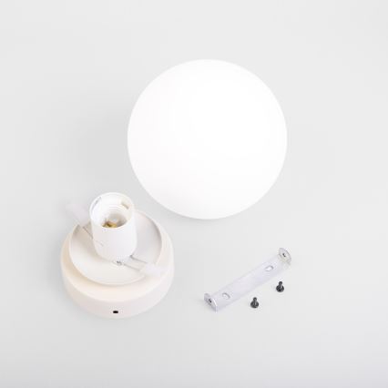 Mennyezeti lámpa MOONLIGHT 1xE27/15W/230V Ø 16 cm krémszínű