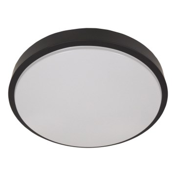 Mennyezeti lámpa mozgásérzékelővel WILTON 2xE27/60W/230V Ø 33 cm fekete