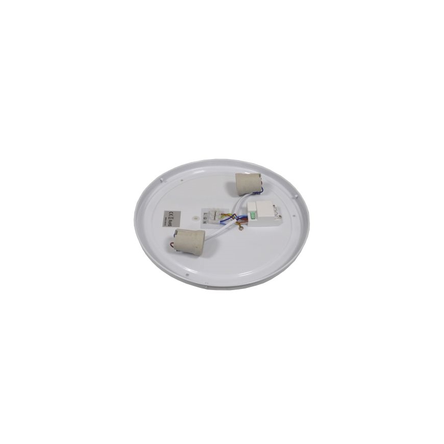 Mennyezeti lámpa mozgásérzékelővel WILTON 2xE27/60W/230V Ø 33 cm fekete