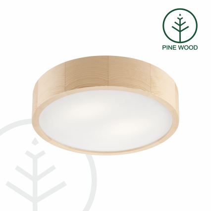 Mennyezeti lámpa NATURAL 2xE27/60W/230V, átmérő 37,5 cm, fenyő
