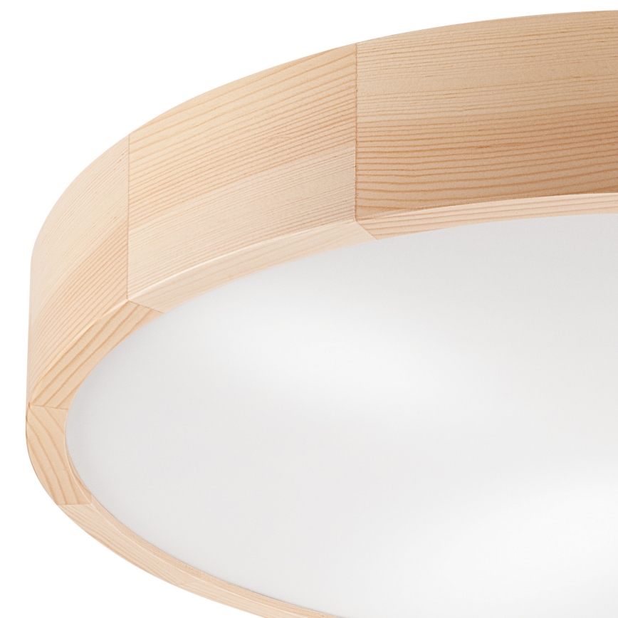 Mennyezeti lámpa NATURAL 4xE27/60W/230V ø 57,5 cm fenyő