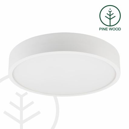Mennyezeti lámpa NATURAL 5xE27/15W/230V átm. 47,5 cm fenyő/fehér