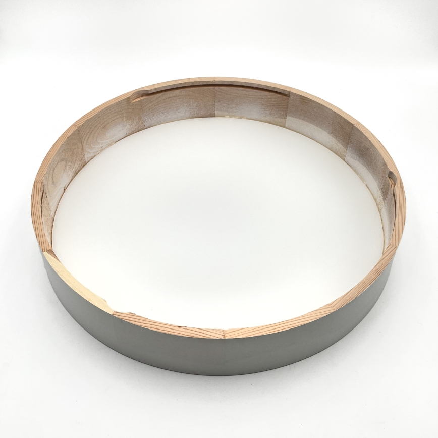 Mennyezeti lámpa NATURAL 5xE27/15W/230V átm. 47,5 cm fenyő/fehér