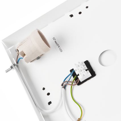 Mennyezeti lámpa NATURAL SQUARE 2xE27/15W/230V 31x31 cm fenyő/fehér