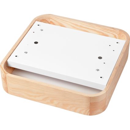 Mennyezeti lámpa NATURAL SQUARE 2xE27/15W/230V 35x35 cm fenyő