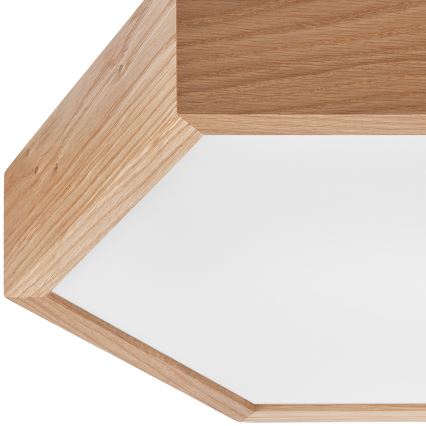 Mennyezeti lámpa OAK HEX 2xE27/60W/230V á. 43 cm tölgy