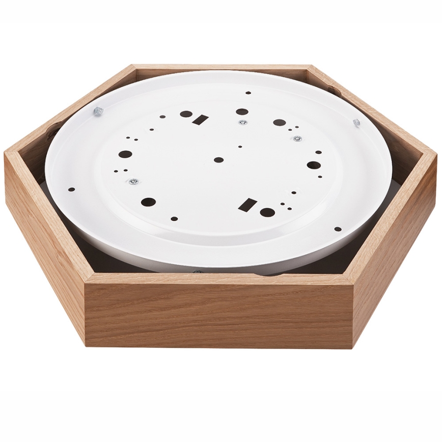 Mennyezeti lámpa OAK HEX 2xE27/60W/230V á. 43 cm tölgy