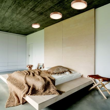 Mennyezeti lámpa OAK SLIM 2xE27/60W/230V tölgy átm. 37 cm