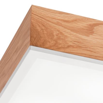 Mennyezeti lámpa OAK SQUARE 2xE27/15W/230V 31x31 cm tölgy/fehér